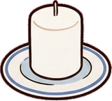 Candles and small lights, a sticker from the Grandma's Kitchen world