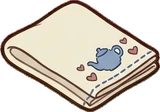 Cushions and blankets, a sticker from the Grandma's Kitchen world
