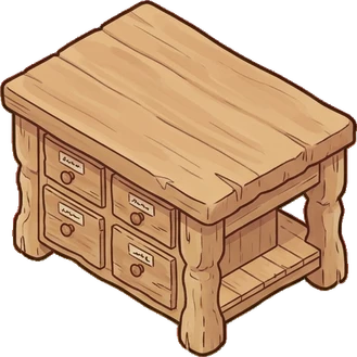 Tables, a sticker from the Grandma's Kitchen world