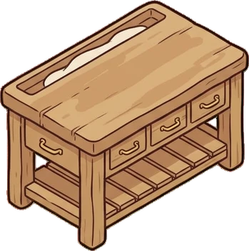 Tables, a sticker from the Grandma's Kitchen world