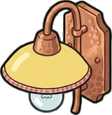 Wall lights, a sticker from the Grandma's Kitchen world