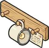 Wall lights, a sticker from the Grandma's Kitchen world