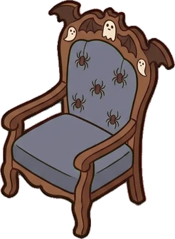 Armchairs, a sticker from the Halloween Night world