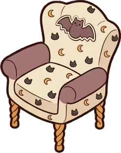 Armchairs, a sticker from the Halloween Night world
