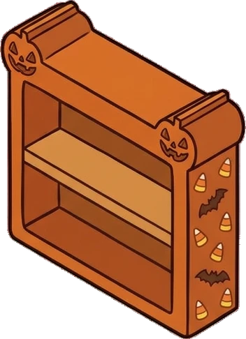 Bookcases, a sticker from the Halloween Night world