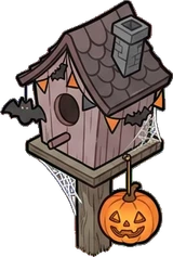 Pet beds and homes, a sticker from the Halloween Night world