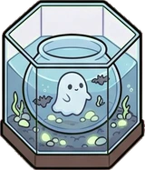 Pet beds and homes, a sticker from the Halloween Night world