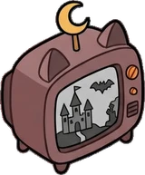 Gadgets and devices, a sticker from the Halloween Night world