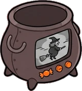 Gadgets and devices, a sticker from the Halloween Night world