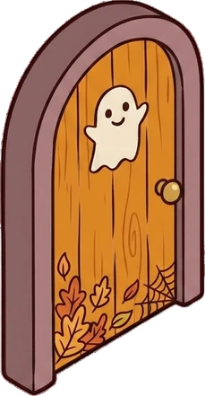 Doors, a sticker from the Halloween Night world