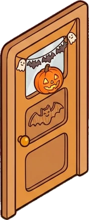 Doors, a sticker from the Halloween Night world