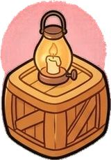 Baskets and floor things, a sticker from the Halloween Night world
