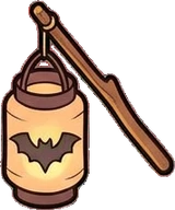 Baskets and floor things, a sticker from the Halloween Night world