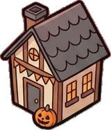 Baskets and floor things, a sticker from the Halloween Night world