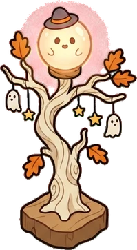 Floor lamps, a sticker from the Halloween Night world