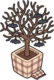 Floor plants, a sticker from the Halloween Night world