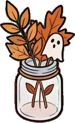 Small plants, a sticker from the Halloween Night world