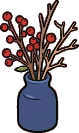 Small plants, a sticker from the Halloween Night world