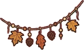 Garlands and hanging things, a sticker from the Halloween Night world