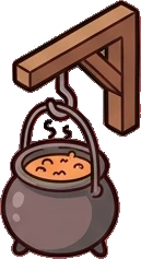 Garlands and hanging things, a sticker from the Halloween Night world