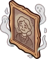 Garlands and hanging things, a sticker from the Halloween Night world