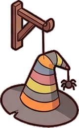 Garlands and hanging things, a sticker from the Halloween Night world
