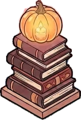 Big floor pieces, a sticker from the Halloween Night world