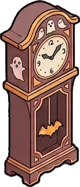Big floor pieces, a sticker from the Halloween Night world