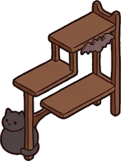 Dressers and low cabinets, a sticker from the Halloween Night world
