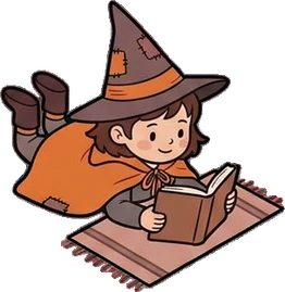 People lying down, a sticker from the Halloween Night world