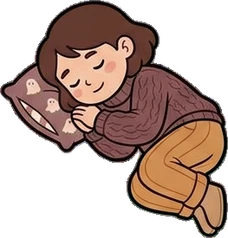 People lying down, a sticker from the Halloween Night world
