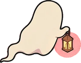 People lying down, a sticker from the Halloween Night world