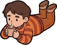 People lying down, a sticker from the Halloween Night world