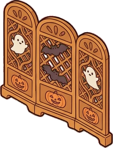 Folding screens, a sticker from the Halloween Night world