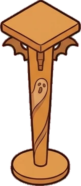 Pedestals and plant stands, a sticker from the Halloween Night world