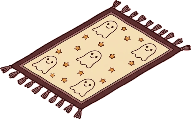 Rugs, a sticker from the Halloween Night world