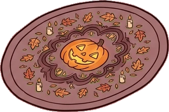 Rugs, a sticker from the Halloween Night world