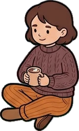 People sitting, a sticker from the Halloween Night world