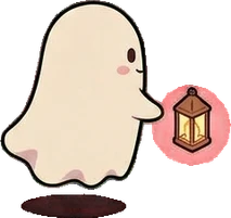 People sitting, a sticker from the Halloween Night world