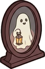 Shelf things, a sticker from the Halloween Night world