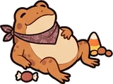 Cats and small animals, a sticker from the Halloween Night world