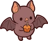 Cats and small animals, a sticker from the Halloween Night world