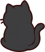 Cats and small animals, a sticker from the Halloween Night world
