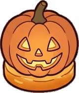 Candles and small lights, a sticker from the Halloween Night world