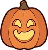 Candles and small lights, a sticker from the Halloween Night world