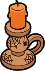 Candles and small lights, a sticker from the Halloween Night world