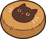 Cushions and blankets, a sticker from the Halloween Night world