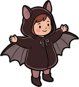 People standing, a sticker from the Halloween Night world