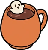 Food and drinks, a sticker from the Halloween Night world