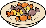 Food and drinks, a sticker from the Halloween Night world
